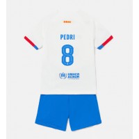 Koszulka piłkarska Barcelona Pedri Gonzalez #8 Strój wyjazdowy dla dzieci 2023-24 tanio Krótki Rękaw (+ Krótkie spodenki)